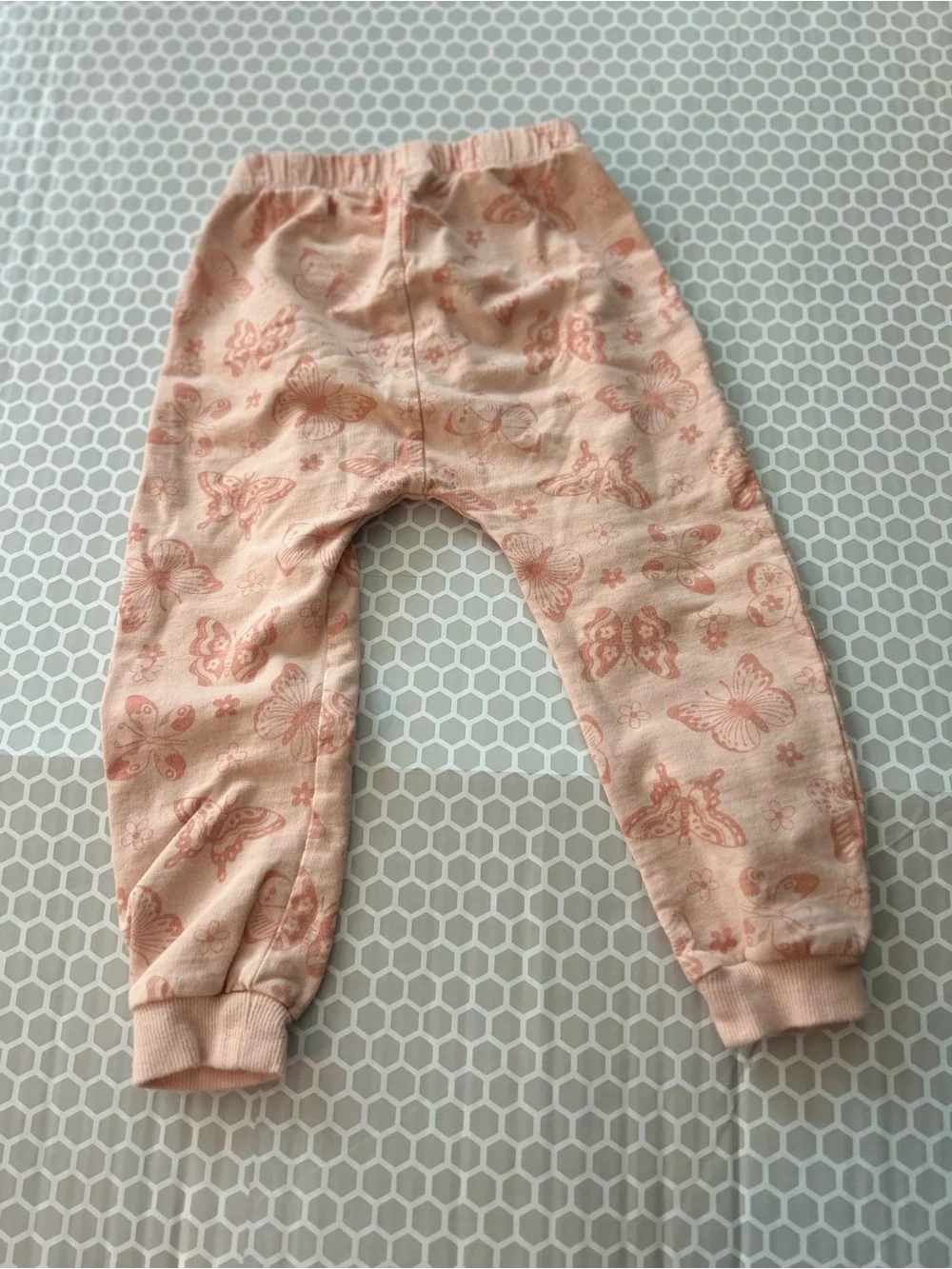 Rabbit & Bear Girls Peach Butterfly Two-Piece Set Size 4T